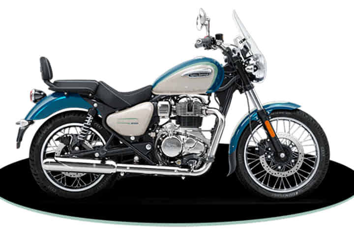 Royal Enfield Meteor 350 in Aurora Retro Green