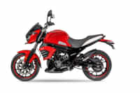Mahindra Mojo 300 BS6 Coral Red colour Bikes