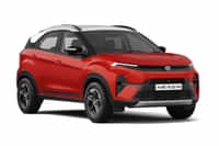 Tata Nexon iCNG Flame Red colour  Tata Nexon iCNG Flame Red colour