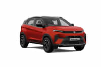 Tata Nexon iCNG Flame Red Dual Tone colour  Tata Nexon iCNG Flame Red Dual Tone colour