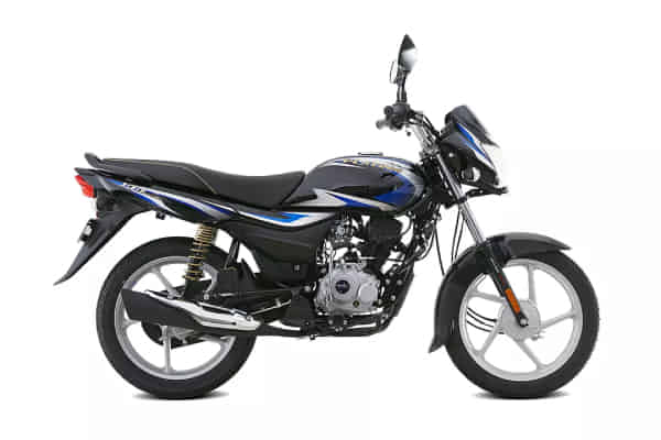 Bajaj Platina 100 in Black & Blue