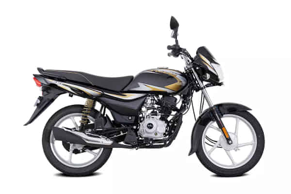 Bajaj Platina 100 in Black & Gold
