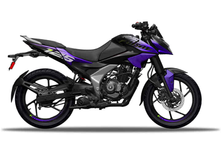 Pulsar N125 undefined in Ebony Black & Purple Fury Pulsar N125 undefined in Ebony Black & Purple Fury