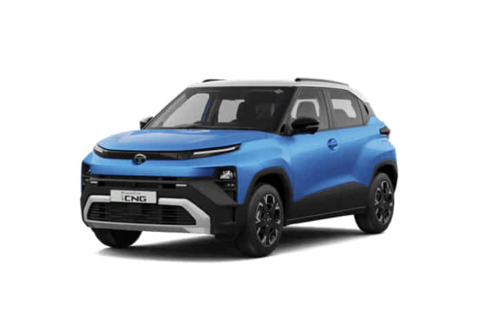 Punch CNG in Cyantafic With White Roof