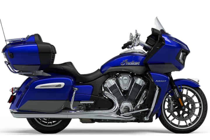 Indian Motorcycle Pursuit in Spirit Blue Metallic