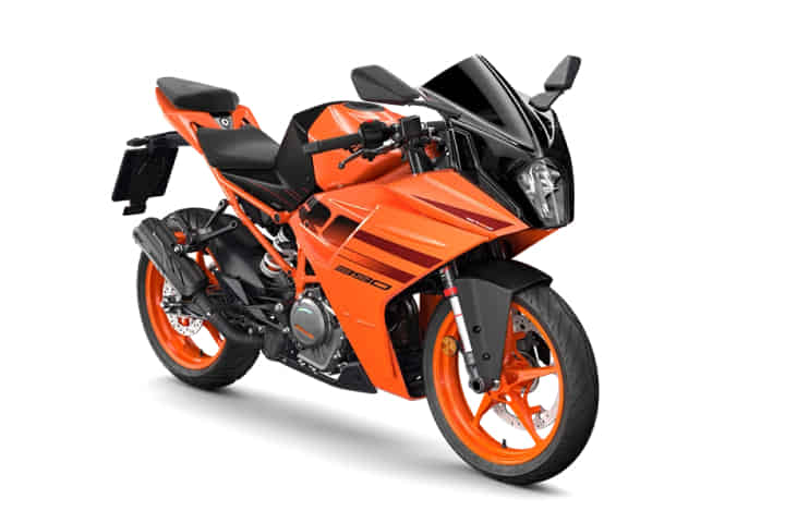 KTM RC 390 in Orange