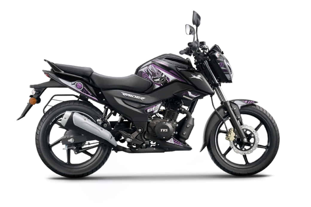 TVS Raider 125 in Black Panther