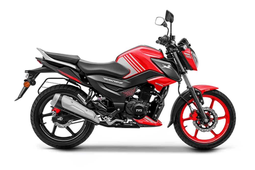 TVS Raider 125 in Striking Red