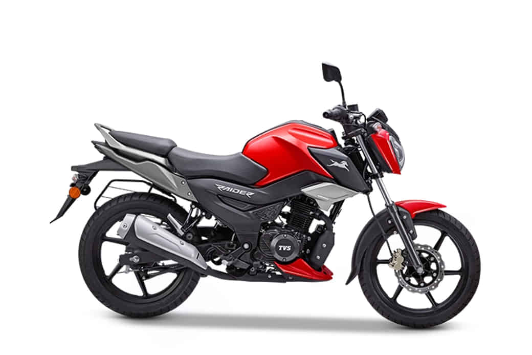 TVS Raider 125 in Striking Red