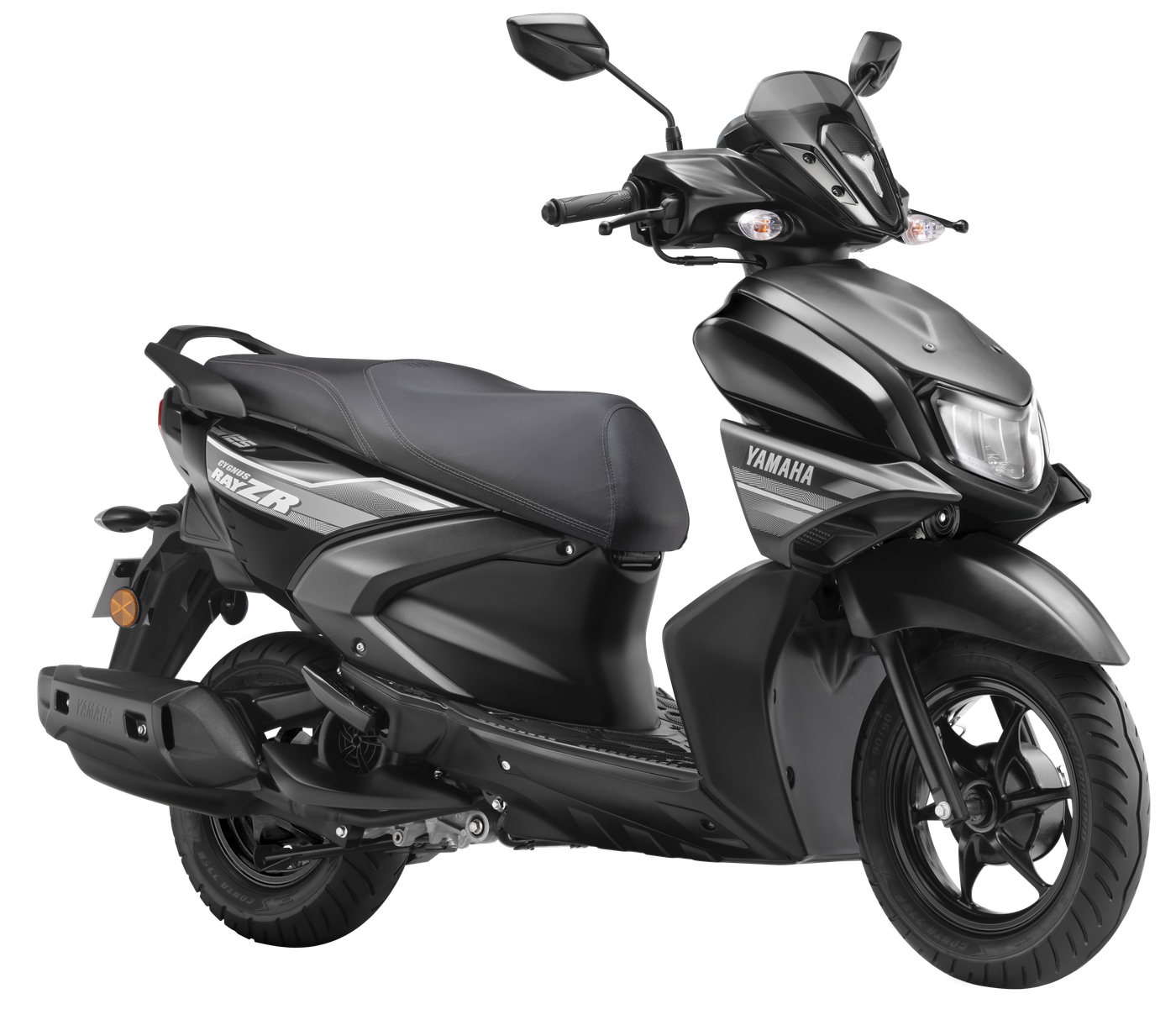 RayZR 125 Fi-Hybrid in Metallic Black