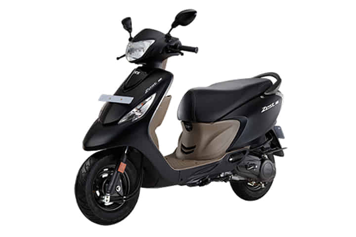 TVS Scooty Zest 110 in Matte Series - Matte Black TVS Scooty Zest 110 in Matte Series - Matte Black