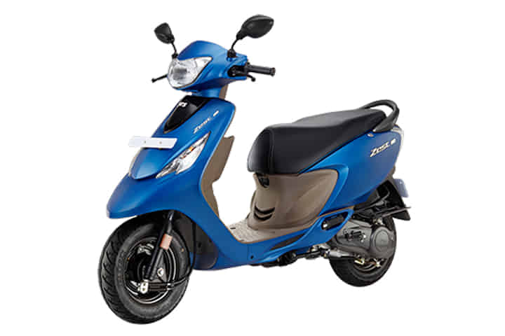 TVS Scooty Zest 110 in Matte Series - Matte Blue