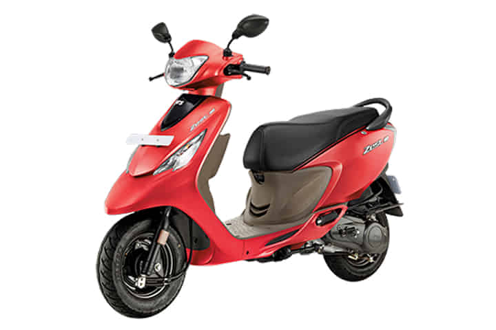 TVS Scooty Zest 110 in Matte Series - Matte Red