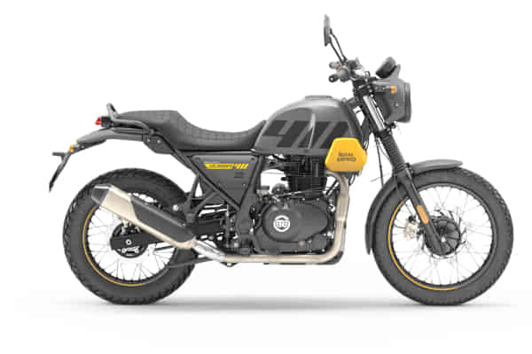 Royal Enfield Scram 411 in Graphite Yellow Royal Enfield Scram 411 in Graphite Yellow