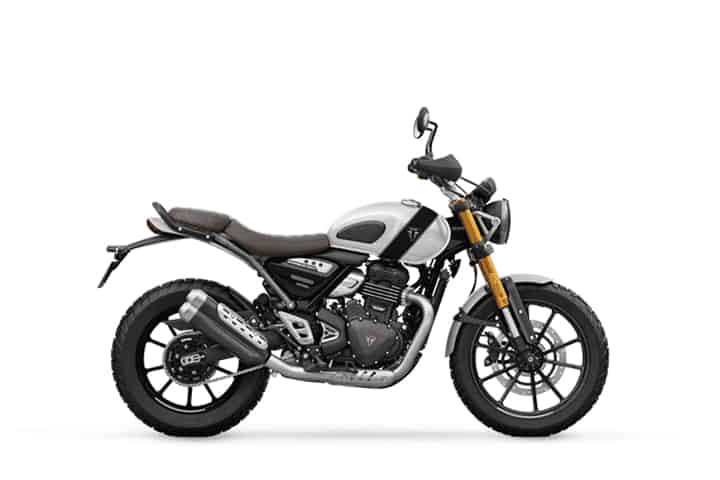 Scrambler 400X undefined in Pearl Metallic White / Phantom Black
