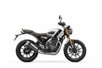 Triumph Scrambler 400X Pearl Metallic White / Phantom Black colour Bikes