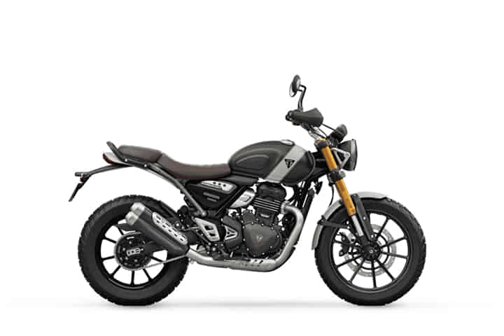 Scrambler 400X in Phantom Black / Silver Ice