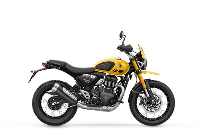Triumph Scrambler 400 XC in RACING YELLOW
