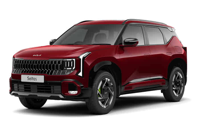 KIA Seltos in Magma Red