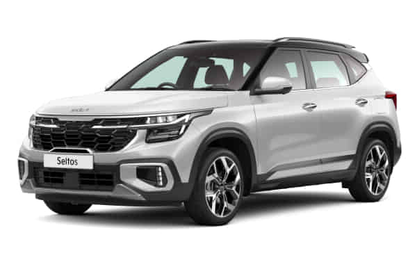 KIA Seltos 2023-2026 in Glacier White Pearl + Aurora Black Pearl