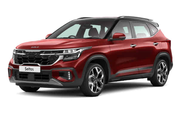 KIA Seltos 2023-2026 in Intense Red + Aurora Black Pearl