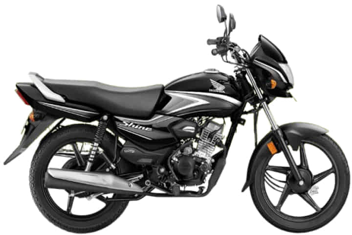 Honda Shine 100 in Black with Grey