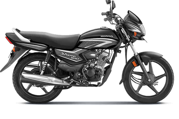 Shine 100 in Grey with Black 