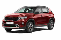 KIA Sonet 2020-2024 Intense Red + Aurora black pearl colour Cars KIA Sonet 2020-2024 Intense Red + Aurora black pearl colour Cars