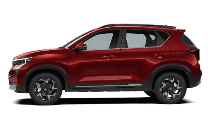 KIA Sonet in Magma Red