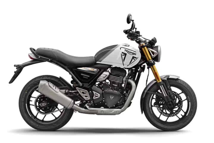 Triumph Speed 400 in Pearl Metallic White / Pewter Grey