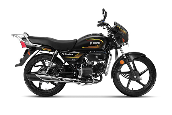 Hero splendor plus bs6 deals all black colour