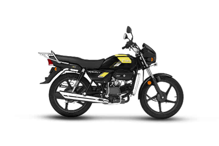 Hero Splendor Plus Xtec in Black With Greenish Yellow
