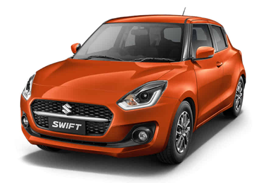 Maruti Suzuki Swift 2020-2024 in Pearl Metallic Lucent Orange