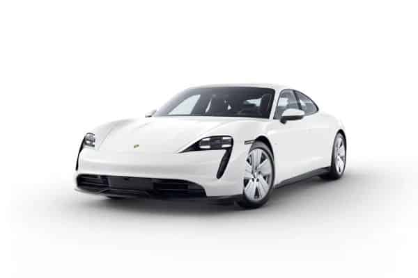 Taycan in White Taycan in White