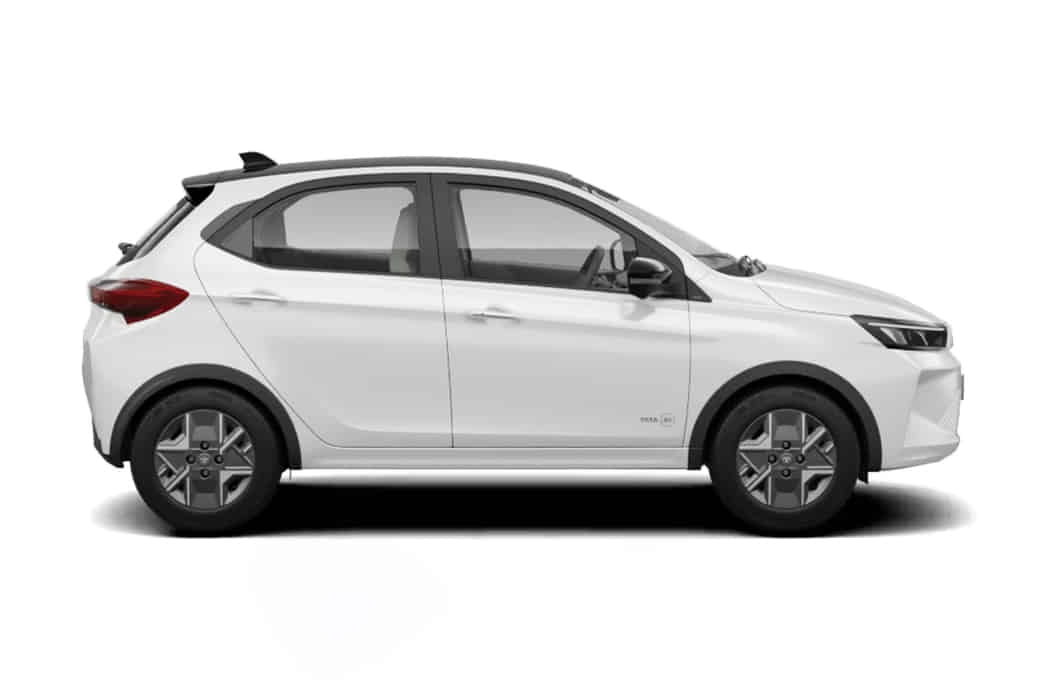 Tata Tiago EV in Pristine White with Dual Tone Tata Tiago EV in Pristine White with Dual Tone