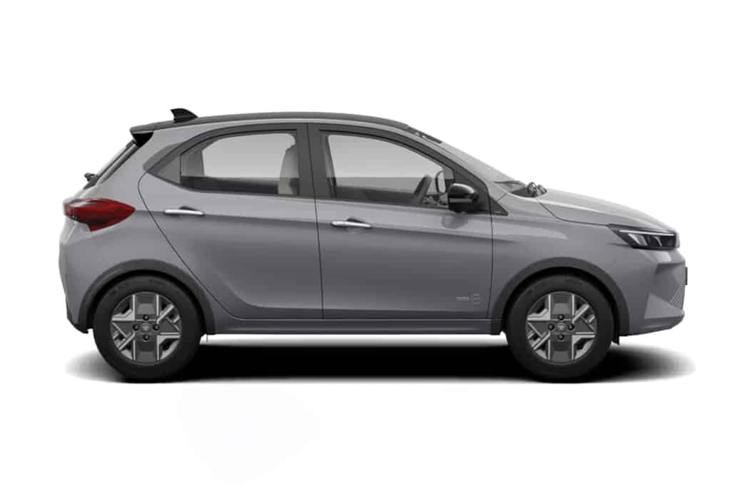 Tata Tiago EV in Pure Grey with Dual Tone Tata Tiago EV in Pure Grey with Dual Tone