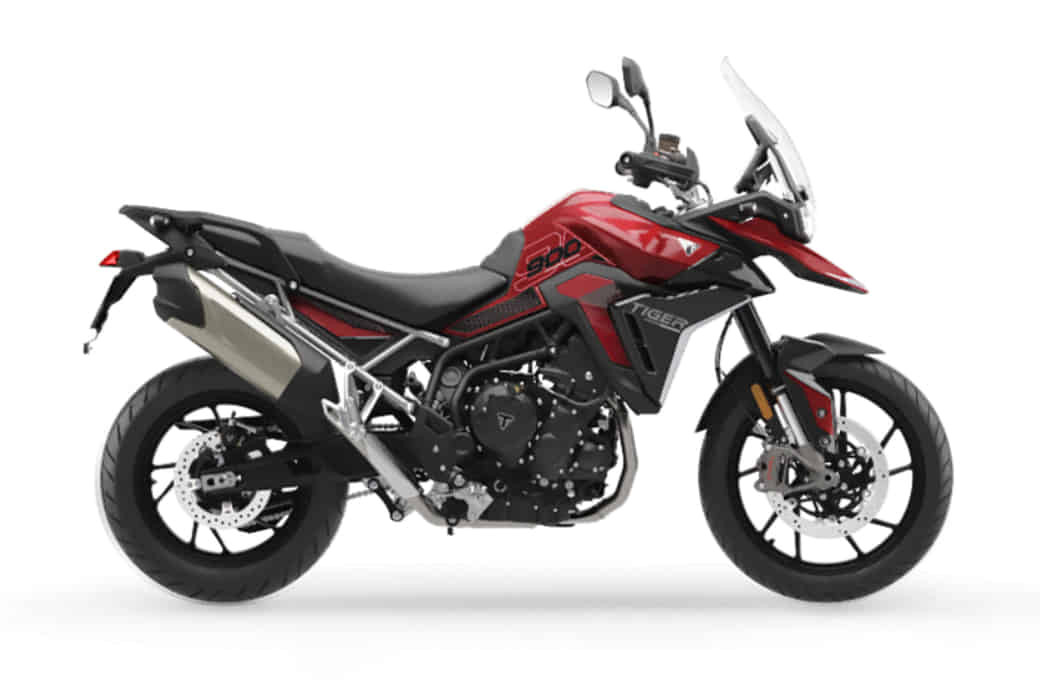 Triumph Tiger 900 in Carnival Red / Sapphire Black Triumph Tiger 900 in Carnival Red / Sapphire Black