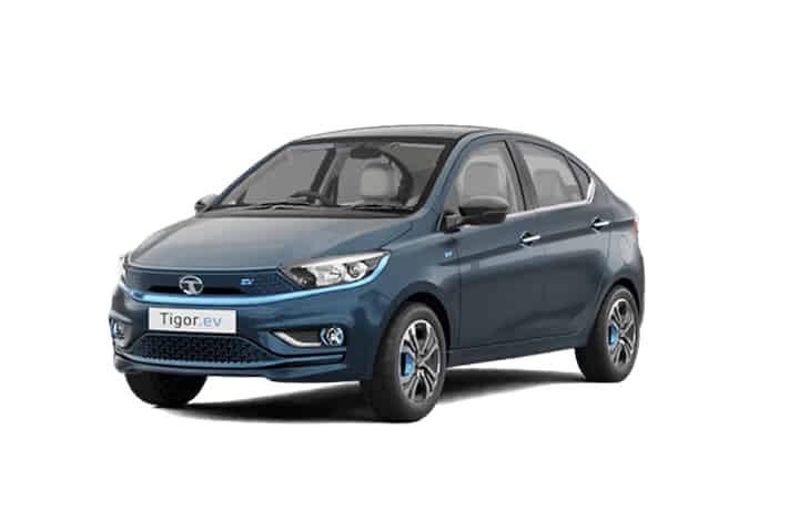 Tigor EV in Signature Teal Blue With Duel Tone 