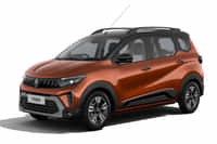 Renault Triber Amber terracotta with mystery black roof colour  Renault Triber Amber terracotta with mystery black roof colour