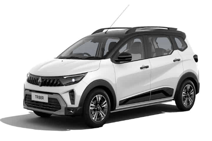 Renault Triber in Ice cool white with mystery black roof
