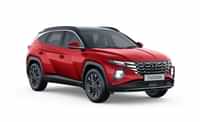 Hyundai Tucson Fiery Red Dual Tone colour Cars