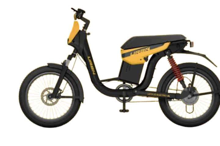 URBN e-bike in Mustard Yellow URBN e-bike in Mustard Yellow