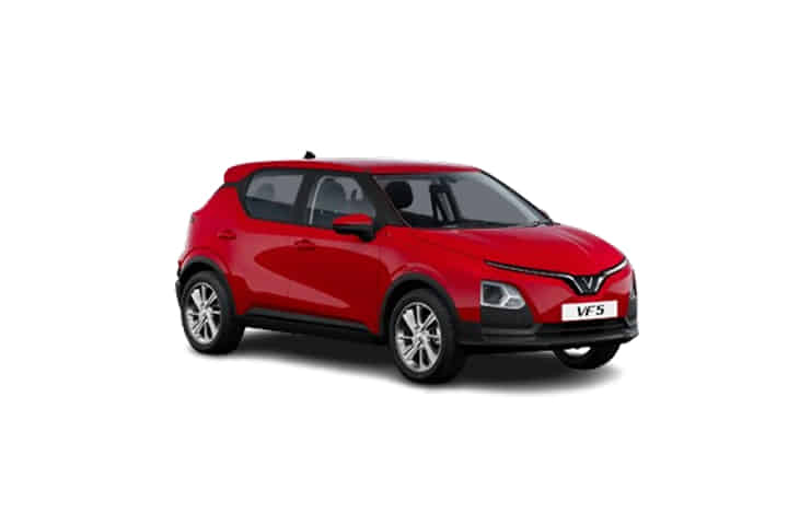 VinFast VF5 in Crimson Red