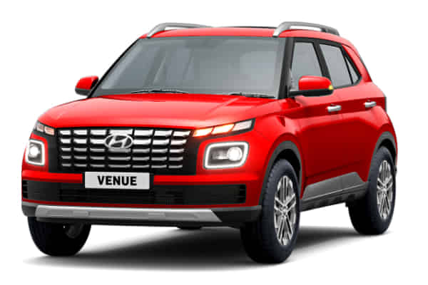 Hyundai Venue 2022-2025 in Fiery Red