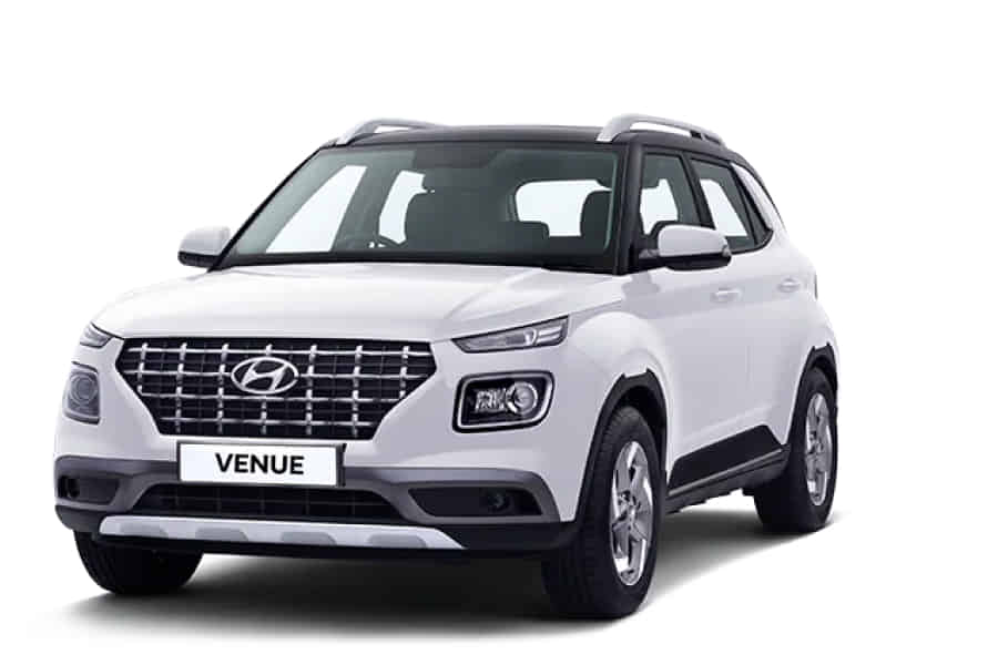 Hyundai Venue 2019-2022 in Altos White with Dual Tone