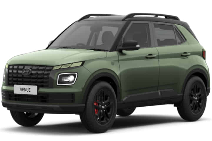 Hyundai Venue 2022-2025 in Ranger Khaki with Abyss black