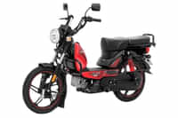 TVS XL 100 Heavy Duty Alloy Red colour Scooters