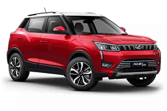 XUV 300 in Red Rage, Pearl White