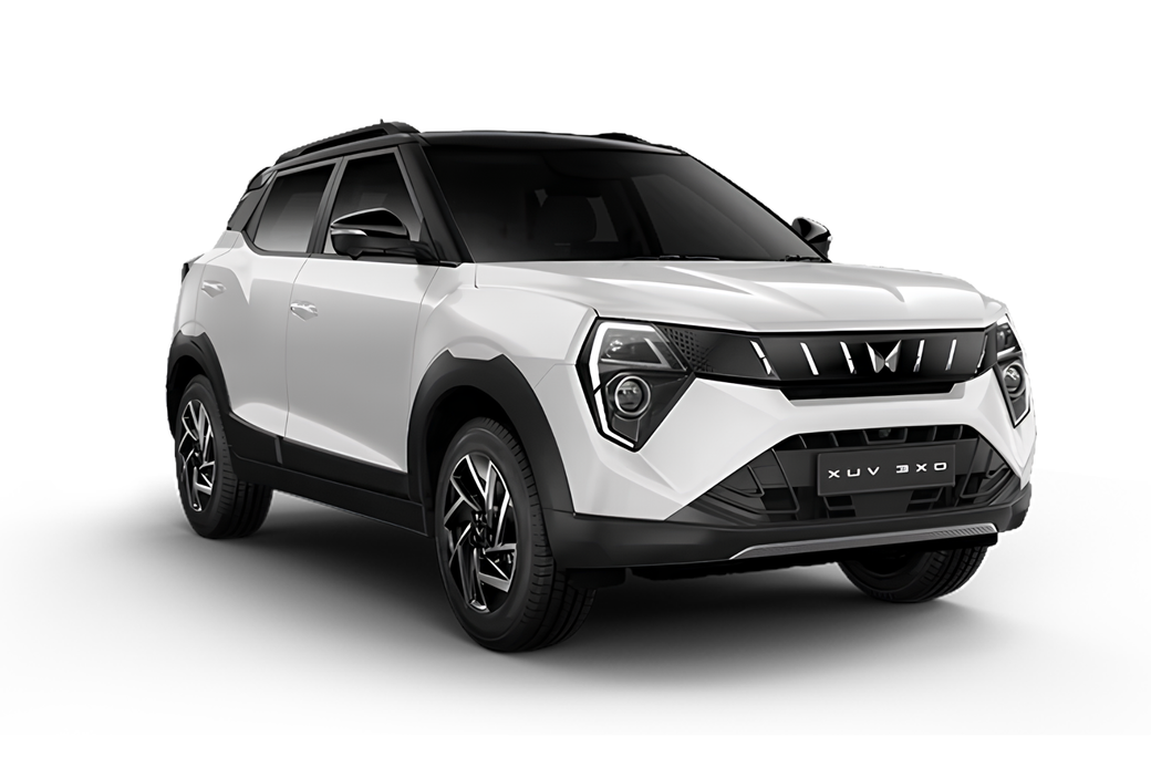 Mahindra XUV 3XO in Everest White  Black
