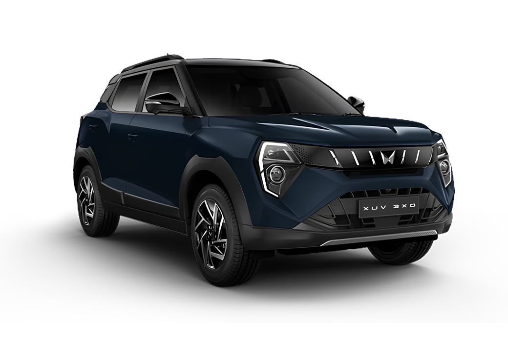 Mahindra XUV 3XO in Nebula Blue Grey